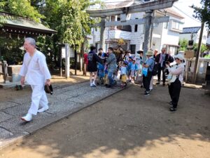 天沼新生会こども神輿2025 天沼八幡宮でのお神輿