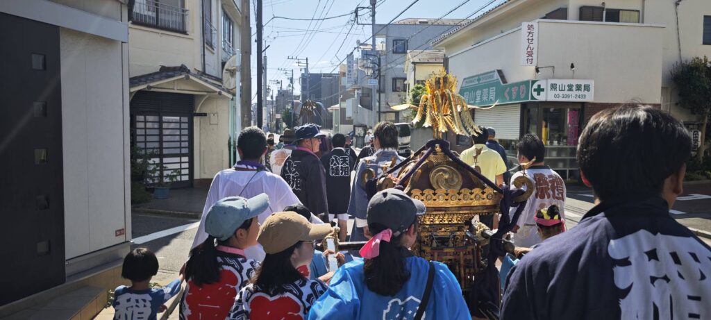 天沼新生会こども神輿2026 こども神輿の様子
